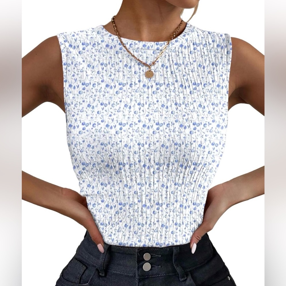 Floral Sleeveless Top